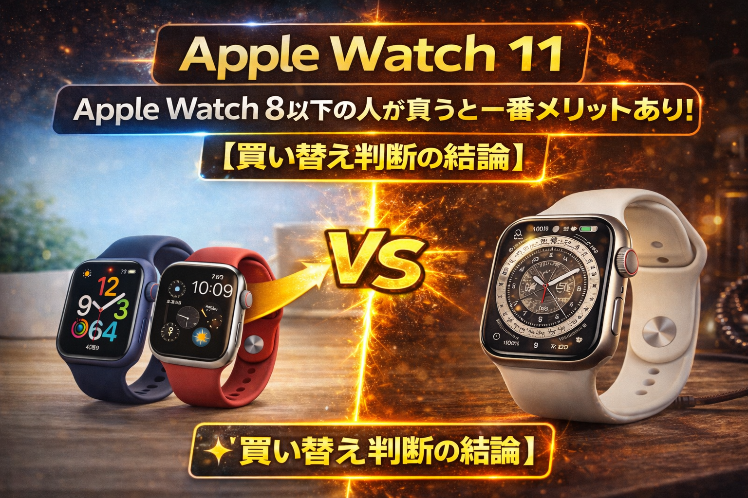 Apple Watch 11はApple Watch 8以下の人が買うと一番メリットあり!【買い替え判断の結論】