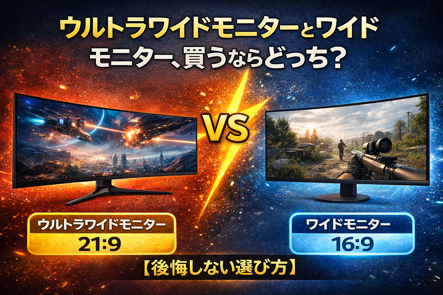 ウルトラワイドモニターとワイドモニター、買うならどっち？【後悔しない選び方】