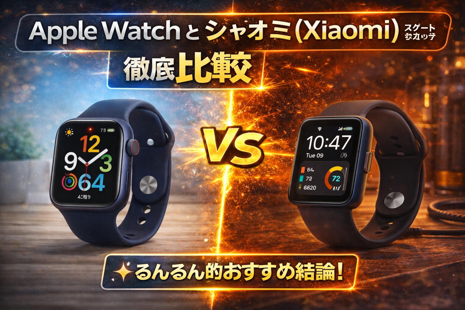 Apple Watchとシャオミ（Xiaomi）スマートウォッチ徹底比較